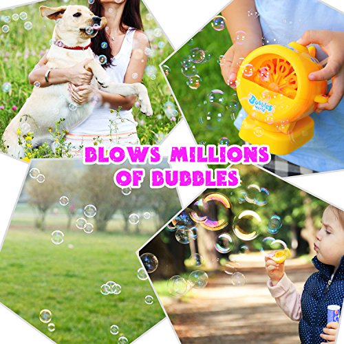 Geekper Bubble Machine for Kids - [ Upgrade ] Automatic Bubble Blower Durable Bubble Maker - 500 Bubbles per Minute Simple with Bubbles Solution Refill and Easy to Use - Thumbnail 3
