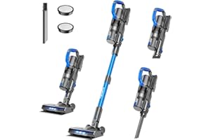 FABULETTA Cordless Vacuum Cleaners for Home, 6 in 1 Cordless Stick Vacuum Cleaner with 250W/24Kpa Powerful Suction, Up to 45 Min Runtime, Great for Pet Hair & Hard Floor, Ultra-Lightweight, Blue