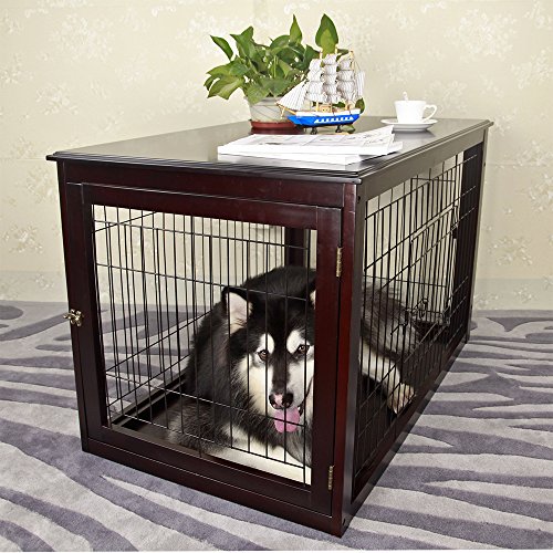 Petsfit Wooden Dog Cage,Pet Cage with Durable Tray for Indoor Use Buy Online in UAE. Pet