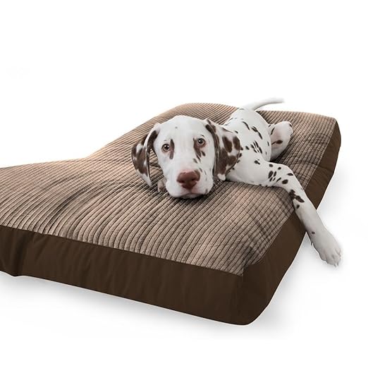 Luxury Jumbo Cord Dog Bed, Medium, Mocha Amazon.co.uk Pet