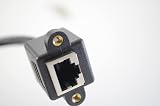 Cat8 Panel Mount Ethernet RJ45 Passthrough Coupler Adapter FTP 40GBps view 2