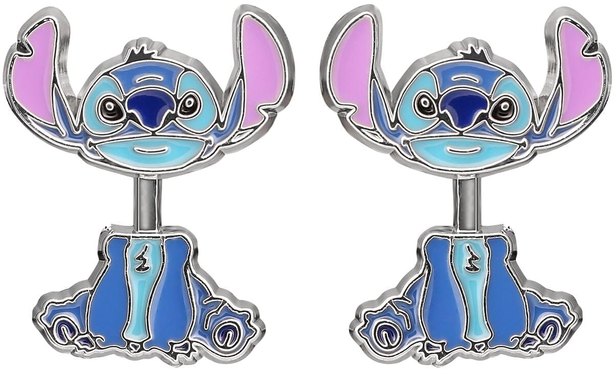 Disney Lilo and Stitch Blue and purple costume enamel earrings EH00073RL