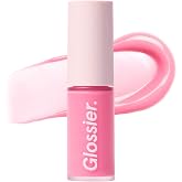 Glossier Lip Glaze Cooling Lip Oil, Chilly Cool Baby Pink | Tinted High-Shine Finish, Lightweight, Nourishing &amp; Smoothing, Non-Sticky, Up to 12-Hour Hydration, Wear Alone or Layered