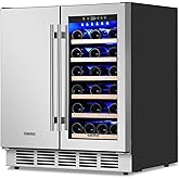ORYMUSE 30" Stainless Steel Wine & Beverage Refrigerator - Dual Zone, Built-in/Freestanding with Upgraded Cooling - 30 Bottle