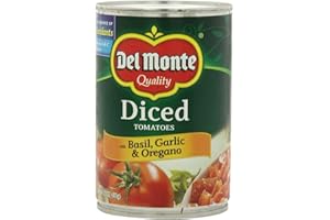 Del Monte Diced Tomatoes Basil, Garlic and Oregano, 14.5 ounces (Pack of 4)