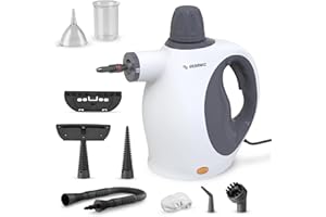 Gearwiz Handheld Steam Cleaner – 9 PCS Multipurpose Accessory Kit – High Pressure Steamer Cleaning for Home, Kitchen, Car, Upholstery – Natural Surface Cleaner