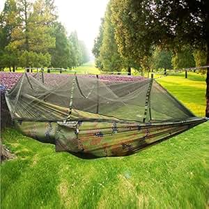 Amazon.com: Camouflage Ultralight Camping Hammock with Bug Netting, Mosquito Net: Sports & Outdoors