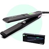 Professional Series Ultra-Smooth Cosmo Flat Iron for Thick Hair by MINT | Powerful Salon-Grade Single-Pass Ceramic Tourmaline Ionic Hair Straightener. Travel-Ready Dual Voltage