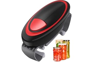 ASINGLEER Automatic Jar Opener for Seniors with Arthritis, Electric Jar Opener for Weak Hands, Strong Tough & Easy One Touch Bottle Opener for Arthritic Hands, Ideal Kitchen Gadget for Seniors with Arthritis