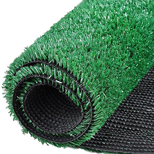 Synturfmats Green Artificial Grass Carpet Rug - Indoor/Outdoor Synthetic Turf Runner Area Rugs for Dogs, patios, porches 3'x10' - Thumbnail 2