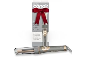 INFINITI PRO CONAIR Curl Secret Automatic Curling Iron, ¾-inch Curling Iron Barrel, Automatic Hair Curler for All Hair Types and Lengths, Dual Voltage for Worldwide Travel, Gray/Gold
