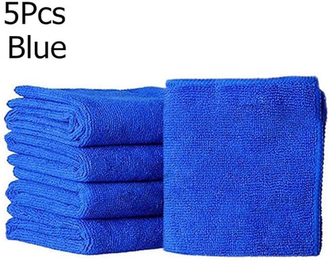 blue car wash towels