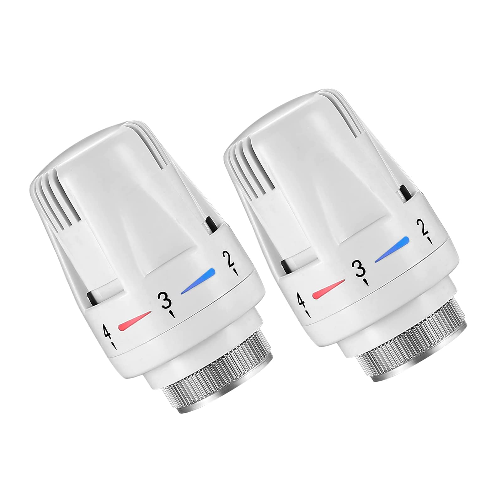 Photo 1 of 2 Pcs Thermostatic Radiator Heads Automatical Temperature Control Heads Anti Freeze Radiator Valve Heating Systems for Home Office