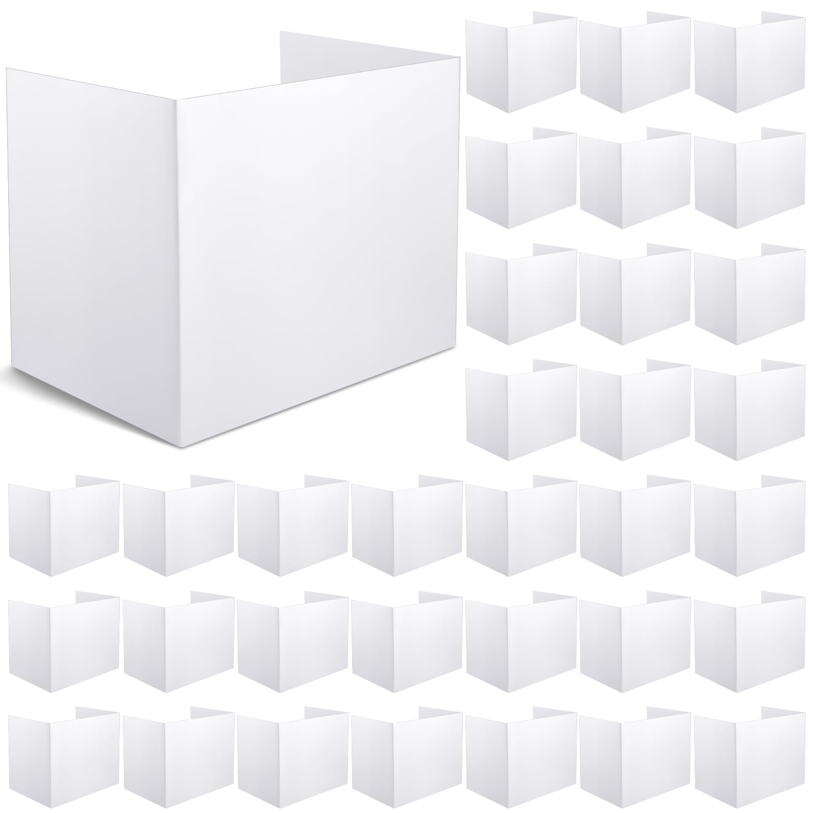 Photo 1 of Zhehao 36 Pcs Privacy Boards for Student Desks Bright Colored Classroom Desk Divider Trifold Table Panel Privacy Folders Screen Partition for School Teacher Student Study Test Home
