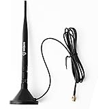 SEQURO 5dBi Enhanced Antenna with 1.5m/4.9ft Extension Cable and Magnetic Base, Compatible with 2.4GHz Wireless Devices…