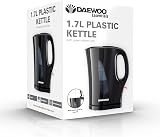 Daewoo Essentials 1.7L Fast Boil Electric Kettle Black Cordless Auto Shut-Off view 6