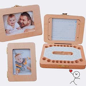 Hamkaw Caja de Guarda Dientes para Niños, Baby Teeth Box Caja ...