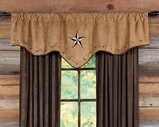 Amazon Com Black Forest Decor Southwestern Farmhouse Valance For Kitchen Living Room Bedroom Or Bathroom Starlight Home Kitchen
