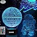 3D Star Wars Lamp - Star Wars Gifts - Star Wars Light - Optical Illusion Led Light - Star Wars Lamp& Perfect Gifts for Kids and Star Wars Fans (3 Packs)