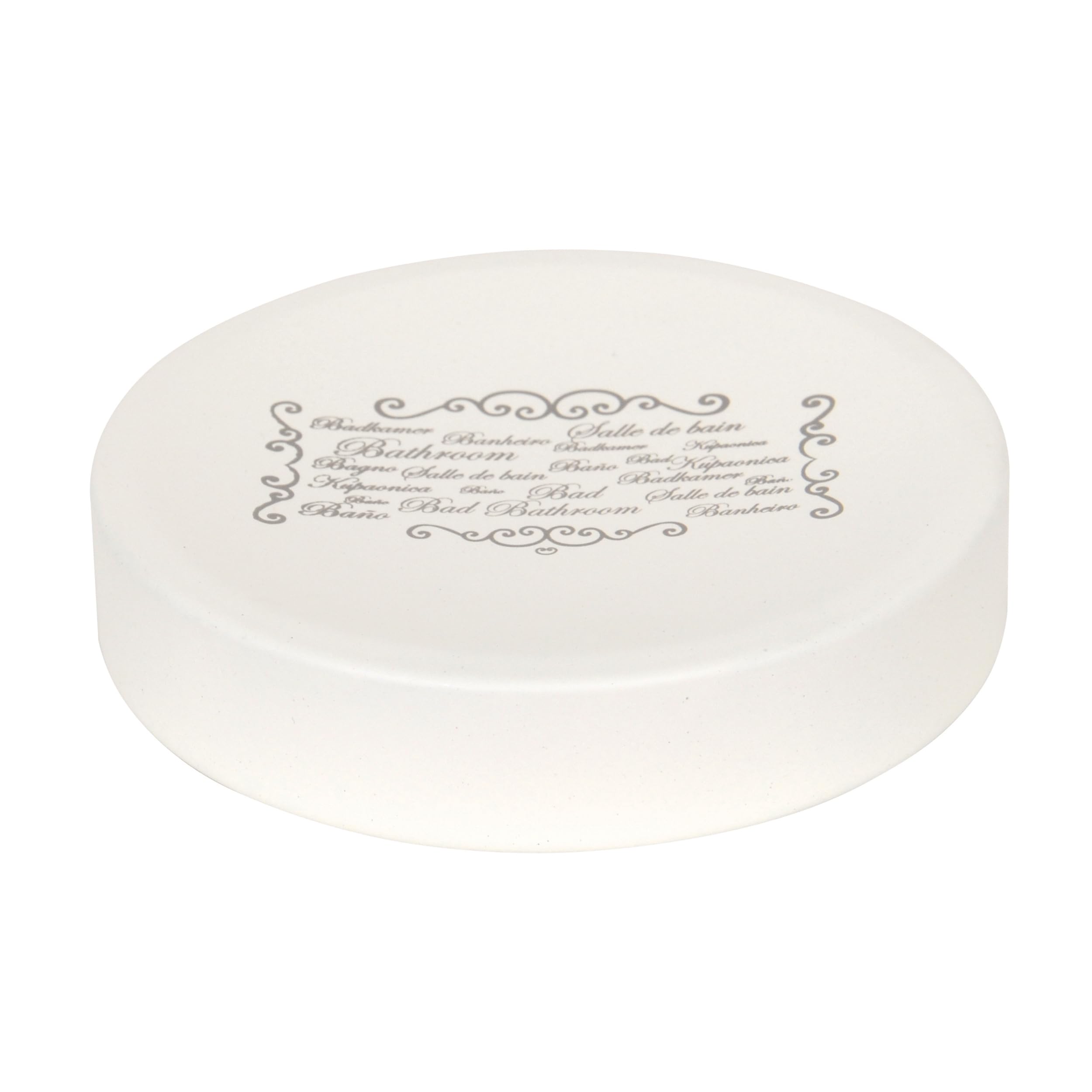 MSV 141996 Paris Metal Soap Dish, Cream 30 x 20 x 15 cm