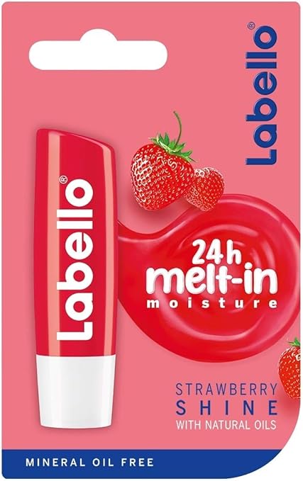 buy labello fruity strawberry shine lip balm spf 10 online at low prices in india amazon in