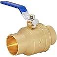 Eastman 2 Inch Sweat Heavy Duty Full Port Ball Valve, Brass Plumbing Fitting, 20071LF