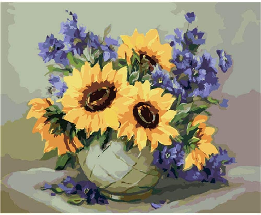 Jigsaw Puzzle 1500 Piece Vase of Yellow Sunflower Decorative Paintings