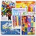 Birthday Card Assortment, 2 each of 5 designs boxed 10 cards & env Made in USA by CroninCards