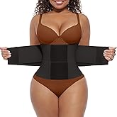 FeelinGirl Waist Trainer Workout Waist Cincher Trimmer Belt Tummy Control Body Shaper Triple Wrap Women and Men