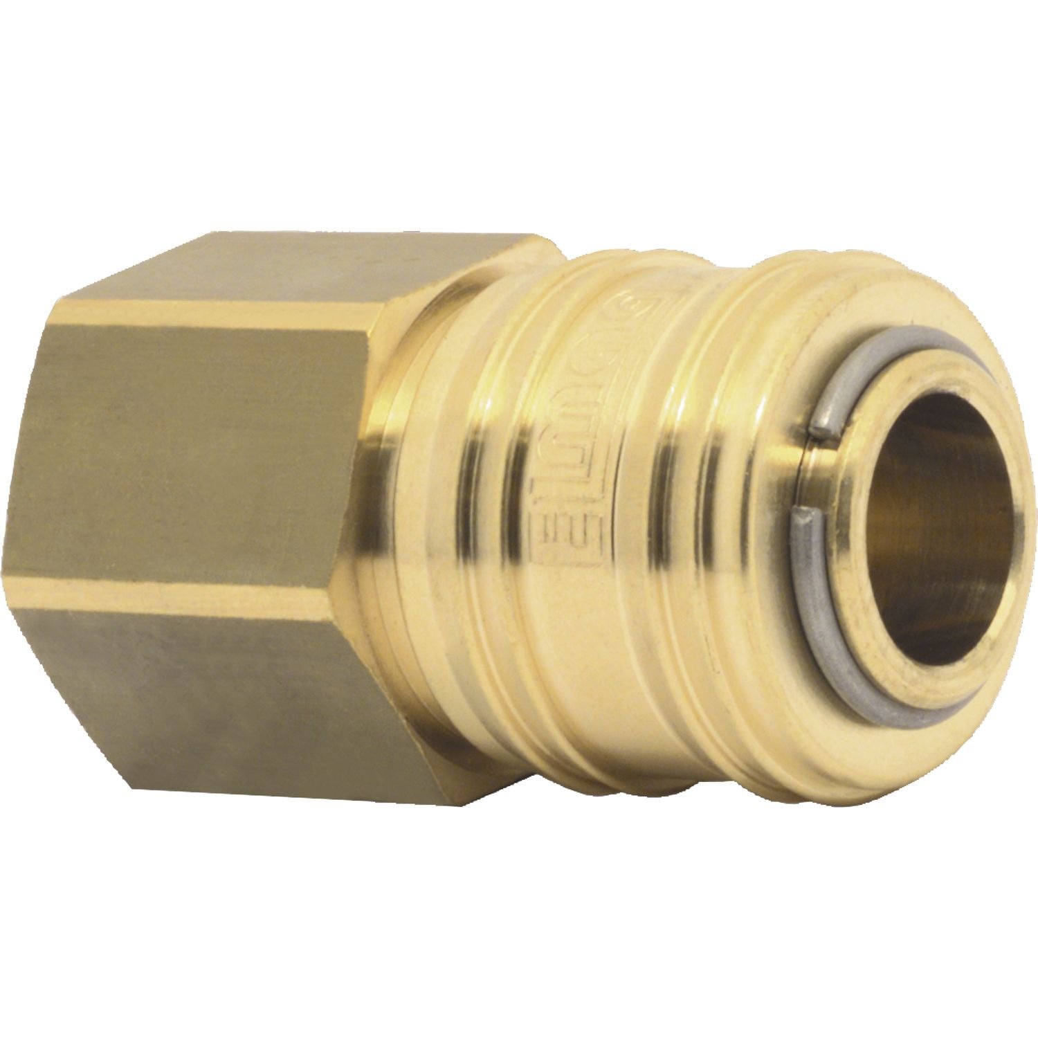 ELMAG 42312 Druckluft Kupplung aus Messing mit Innengewinde 3/8" Euro Compressed air Coupling Made of Brass with Internal Thread 3/8 inch