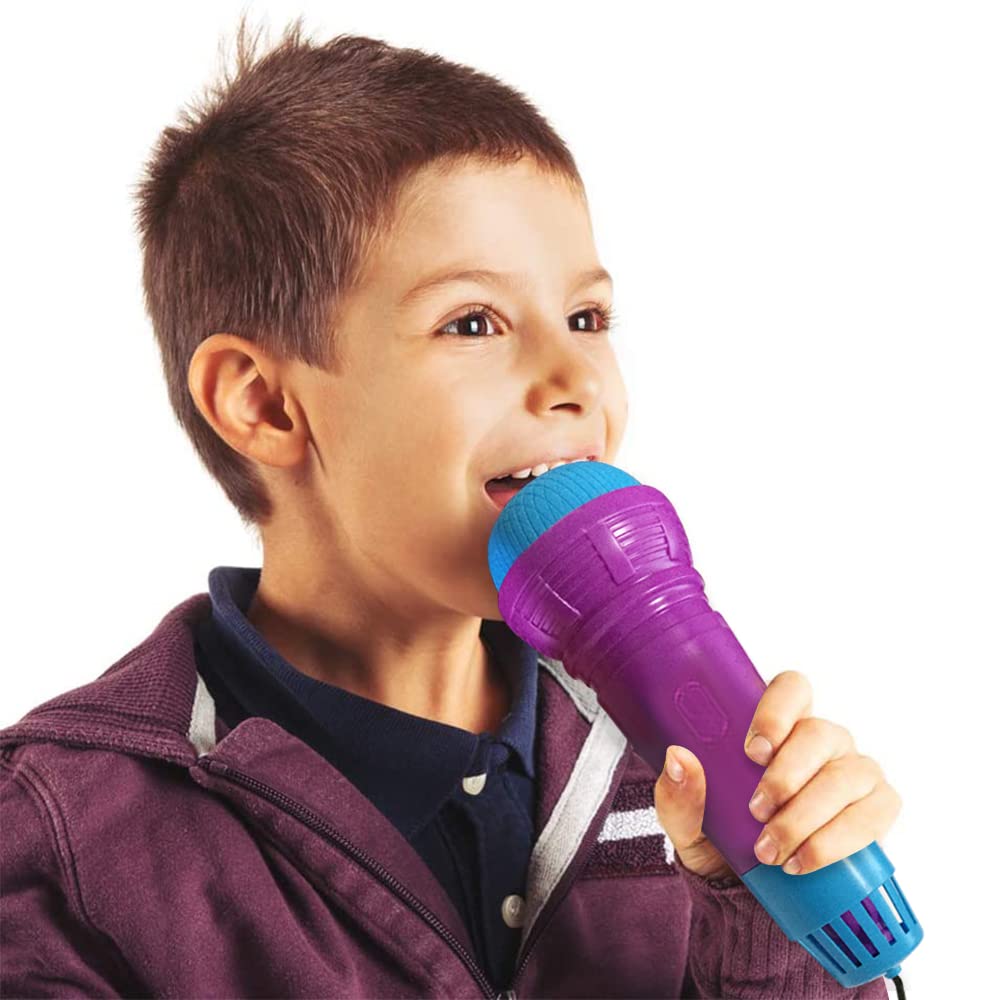 ArtCreativity Large Echo Microphones for Kids, Set of 4, Wireless Karaoke Mics for Children with Echo Effect, Durable and Lightweight Music Toys, Fun Supplies for Birthday, Picnic, BBQ, or Party