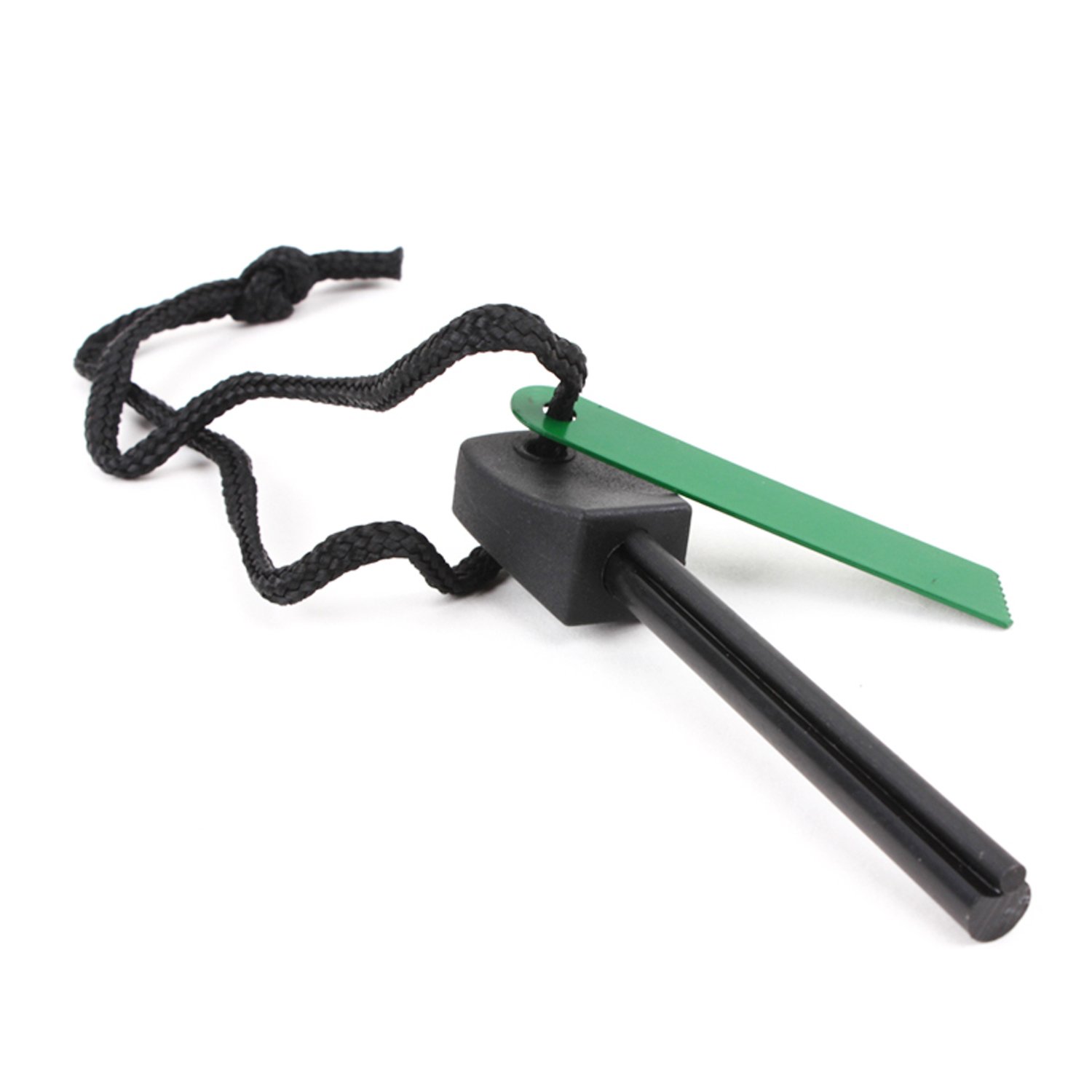 Grenhaven Maxi Glow Firesteel Fire Starter 1500-12000 firings, Alloy Steel Rod, Magnesium 2000°C, Outdoor Survival Camping Lighter, 24g