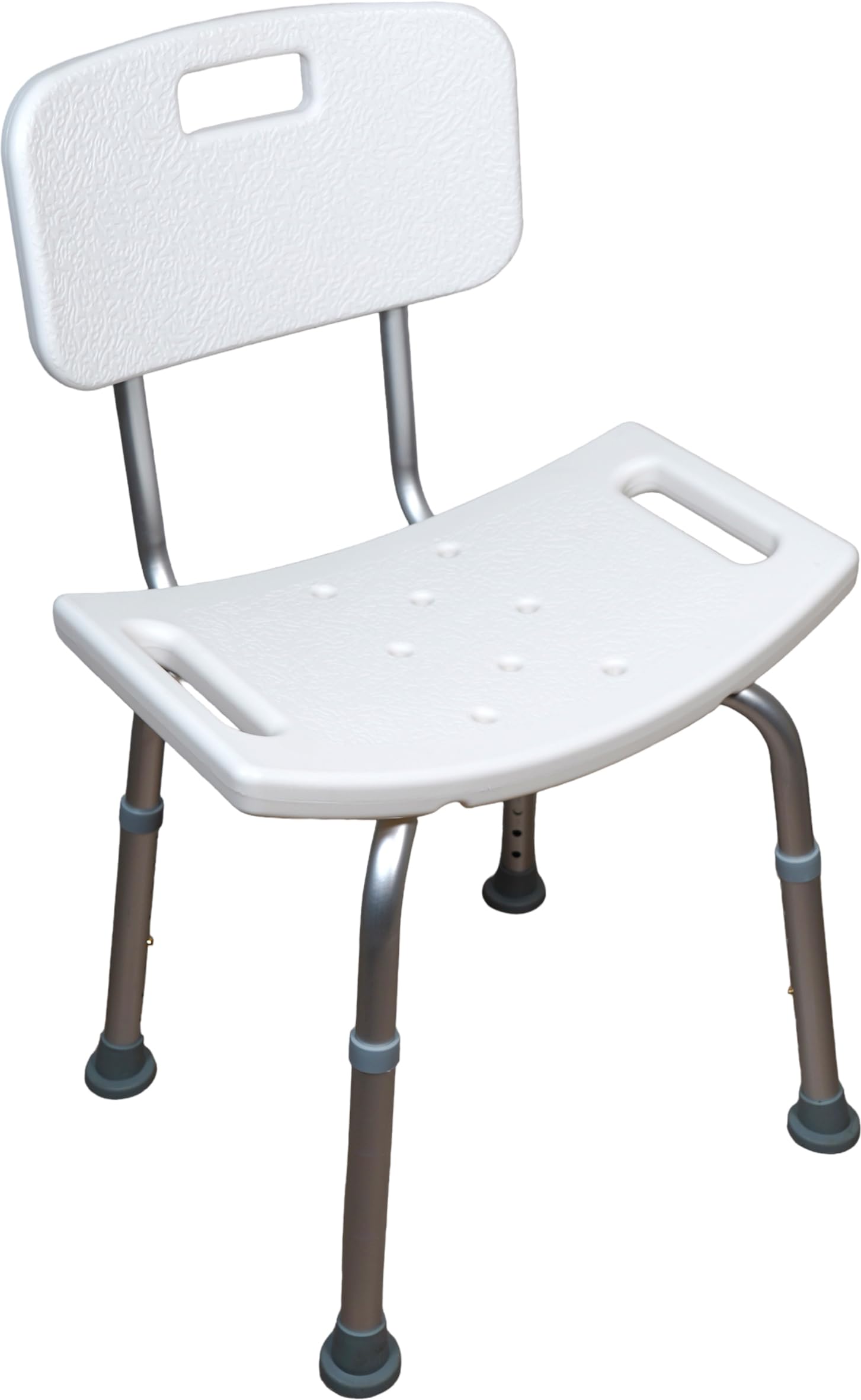 Aidapt Height Adjustable Shower and Bath Stool with Back, Anti Slip Feet, Easy Clean Surface and Hand Grip to Aid Stability. For Users Who are Elderly, Disabled, Pregnant or Unsteady on their Feet