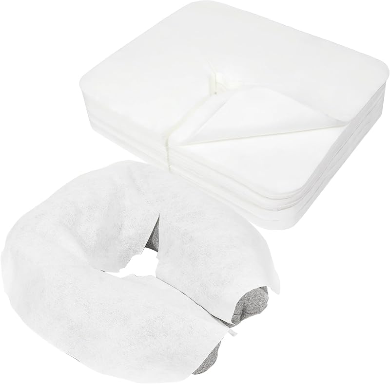 BREENHILL Disposable Face Cradle Covers 100 Count Ultra Soft Massage Covers