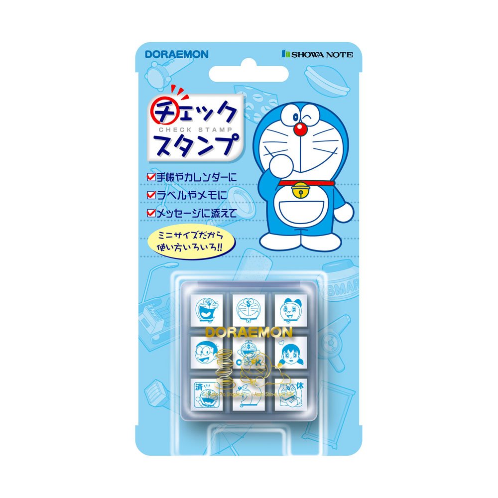 Doraemon check stamp (japan import)