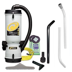 ProTeam Commercial Backpack Vacuum Cleaner, LineVacer ULPA Vacuum Backpack with High Filtration Tool Kit, 10 Quart, Corded