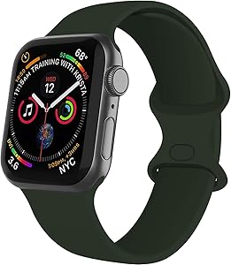 Rain gold Watch Band Compatible with Apple Watch 38mm 40mm 42mm 44mm,Soft Silicone Sport Replacement Strap Compatible for iWatch Series SE 6 5 4 3 2 1