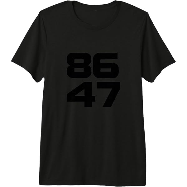 Amazon.com: ANTI TRUMP 86 47 RESIST PROJECT 2025 BOLD Premium Tri