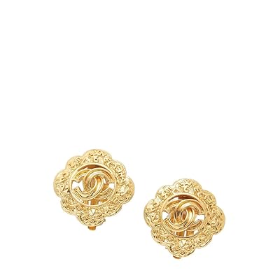 Buy CHANEL Gold CC Cut Work Earring Online Bahrain Ubuy