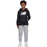 New Balance Boys & Toddlers Athletic 2 Piece – Soft Cotton Blended Fleece Hoodie & Joggers Active Sweatsuit Set (2T-12)