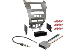 CACHÉ KIT370 Bundle with Car Stereo Installation Kit for Ford Focus 2008 – 2011 in Dash Mounting Kit, Harness, and Antenna for Single Double Din Radio Receiver (4 Item)
