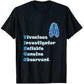 Virgo Personality Astrology Zodiac Sign Horoscope Design T-Shirt