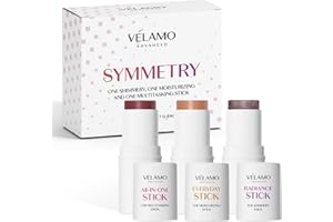 VELAMO ADVANCED 3 Pack Makeup Sticks for Older Women & Mature Skin - Revitalize Your Makeup Routine, Age-Defying Beauty Essentials- Multitasking Stick, Shimmery Stick & Moisturizer