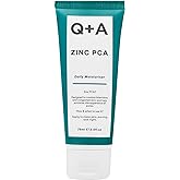 Q+A Zinc PCA Daily Moisturizer (75ml), Hydrating Moisturizer Face Cream for Oily and Blemish-Prone Skin, with Niacinamide and Ginseng, Oil Control and Pore Minimising, Fragrance Free Skincare
