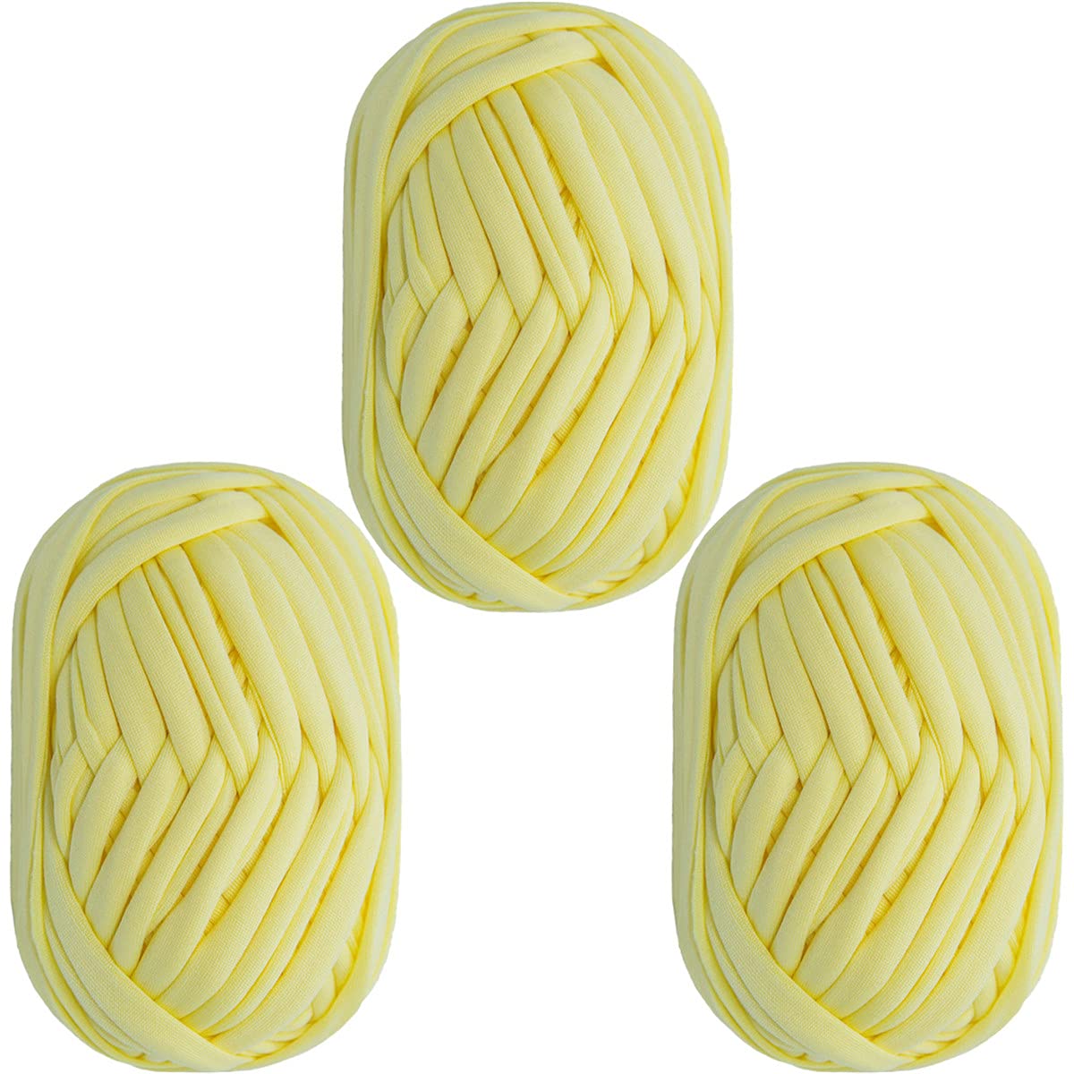 3 Pack Super Soft Weaving Yarn Crochet Thread Thick Chunky T Shirt Yarn for Knitting Blanket Handbag Purse DIY Crafts 300g