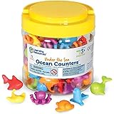 Learning Resources Under The Sea Ocean Counters - 72 Pieces, Ages 3+ Toddler Learning Toys, Counting Toys for Kids, Math Coun