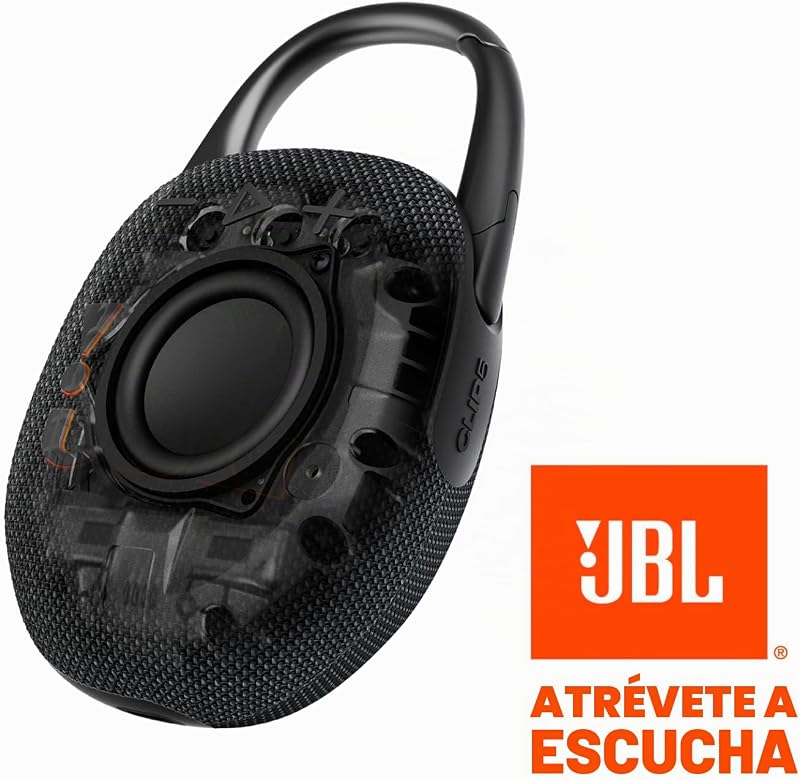 Clip 5, Coluna Bluetooth sem fios portátil, IP67 resistente à água e poeira, até 12 horas de reprodução e mais com Playtime Boost ativado, preto