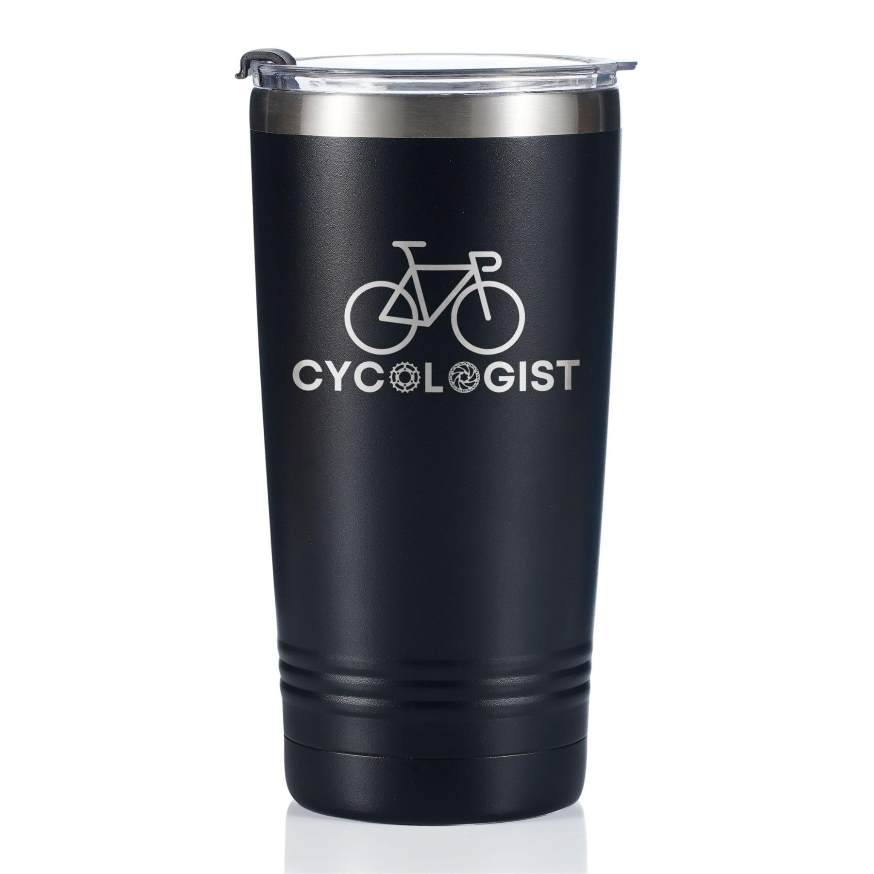 Photo 1 of **FACTORY SEALED** Onebttl Biker Cyclist Gifts for Men, Tumbler Travel Coffee Mug, Bicycle Enthusiasts, Roadbike MTB, Boyfriend Husband Dad Father's Day, Stainless Steel Insulated 20oz/590ml - Cycologist