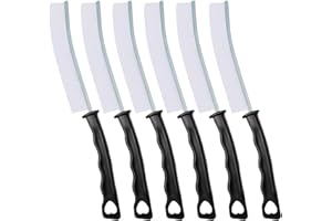 CN1ST Hard Bristle Crevice Cleaning Brush, Versatile Scrub Tool for Kitchen, Window, Vehicle, Faucets,Grout, Household Use, and Bathroom 6 Pack Color Black and White