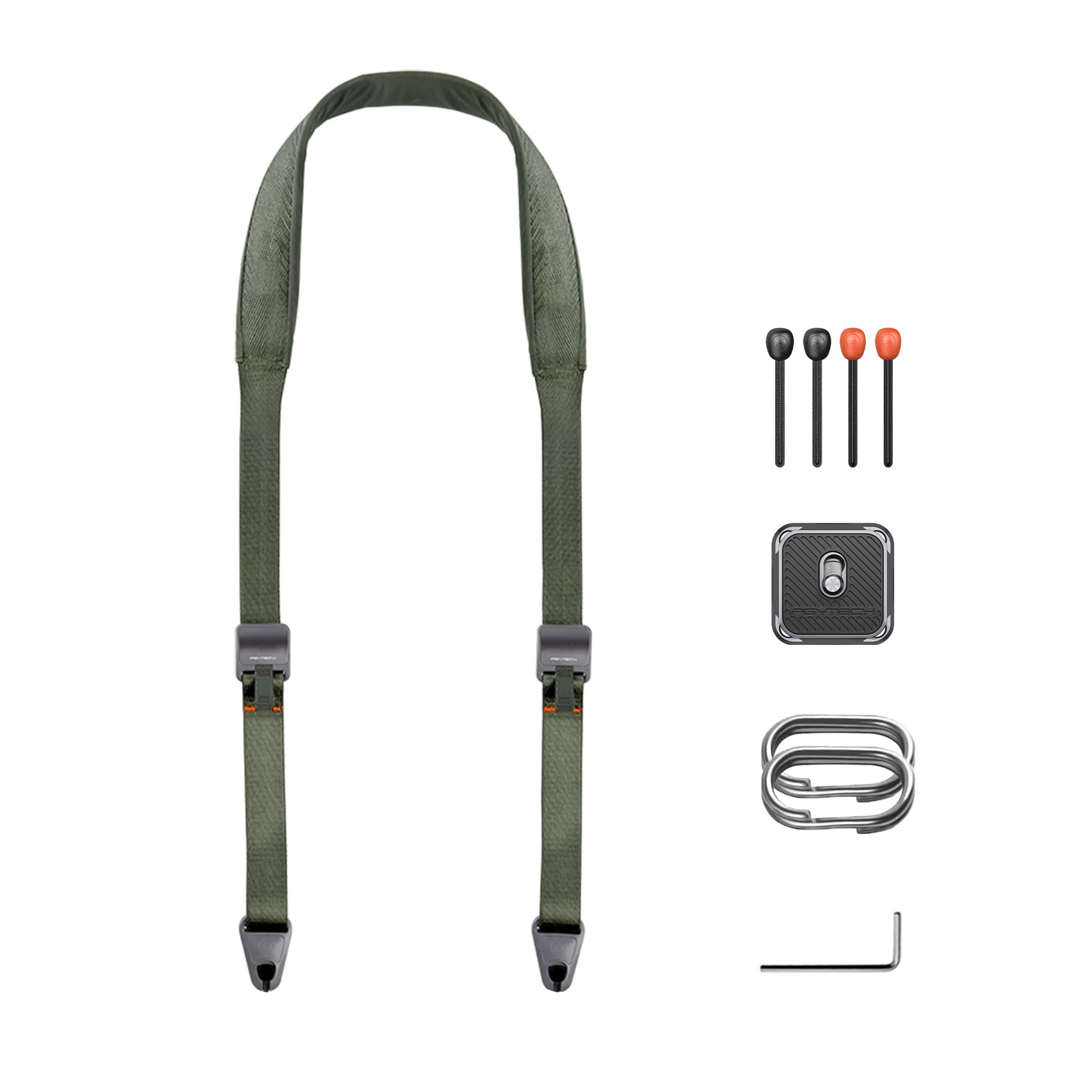 PGYTECH Camera Shoulder Strap Quick Release Wide Camera Straps for Photographers 110-152 CM Adjustable Camera Neck Strap for DSLR SLR (Fern Green)